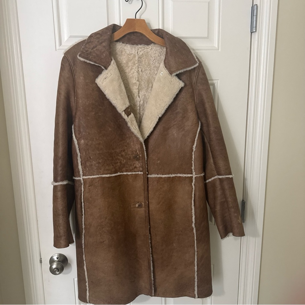 Source Unknown Brown Teddy Jacket - image 1